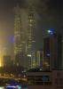 twin tower by night